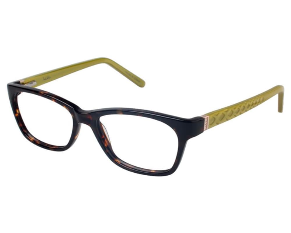 Nicole Miller BALANCHINE C01 Eyeglasses Tortoise/lime 53mm Women