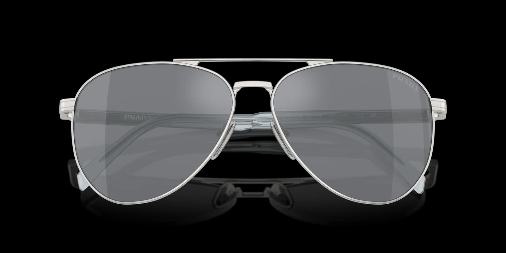 Prada 0PR A58S 1BC175 Sunglasses Silver 61mm Men 5