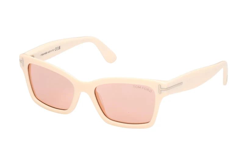 Tom Ford FT1085 25Z Sunglasses Ivory 54mm Women
