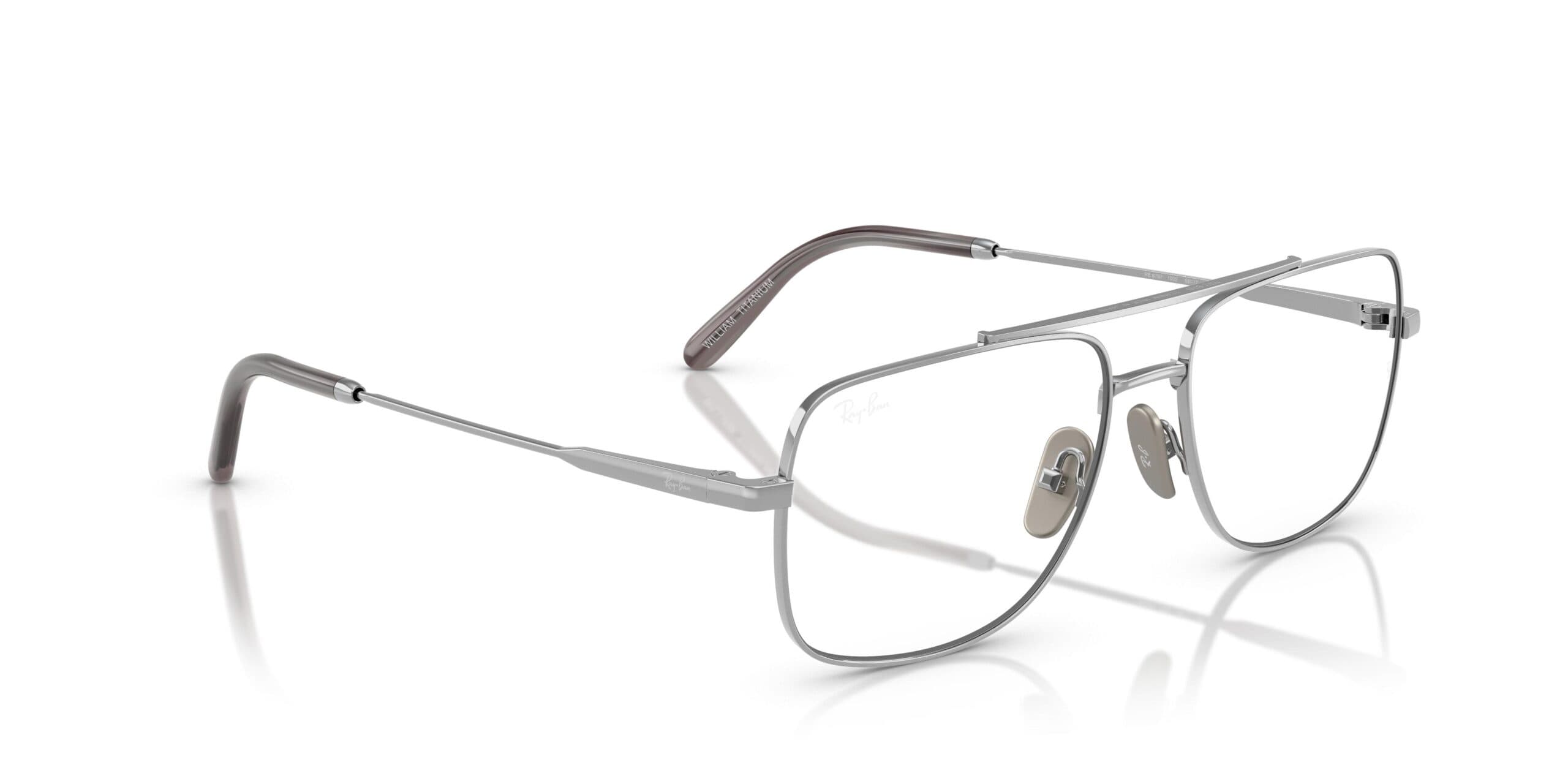 Ray-Ban RX8797 WILLIAM TITANIUM 1002 Eyeglasses Silver 58mm Men 5