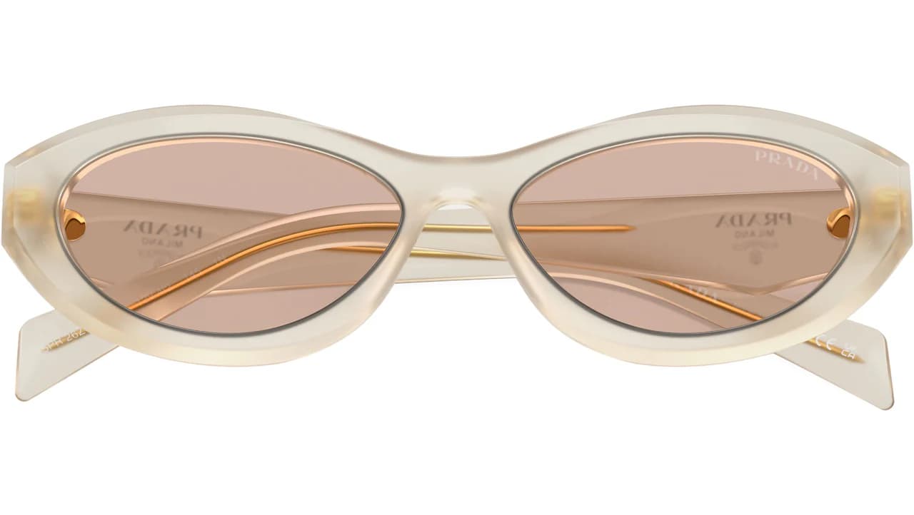 Prada 0PR 26ZS 12V4I2 Sunglasses Opal Milk 55mm Women 5