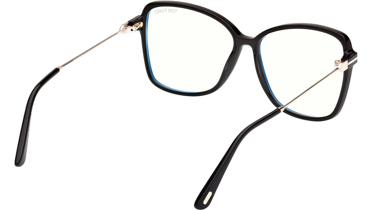 Tom Ford FT5953B 001 Eyeglasses Shiny Black 55mm Women 3