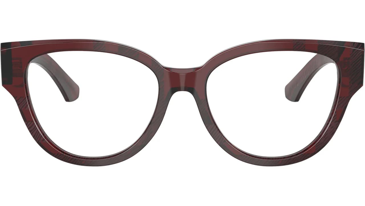 Burberry 0BE2421 4115 Eyeglasses Checkered Red 51mm Women 2