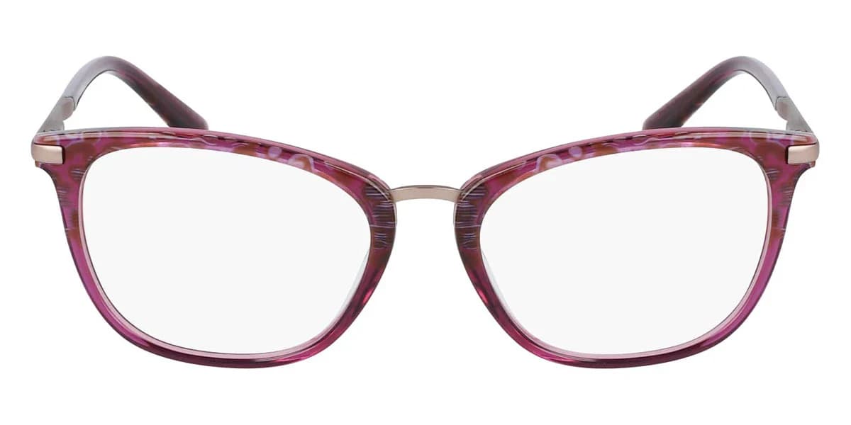 Anne Klein AK5089 650 Eyeglasses Merlot Animal 52mm Women 2