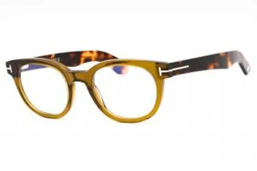 Tom Ford FT5807-B 096 Eyeglasses Shiny Dark Green 50mm