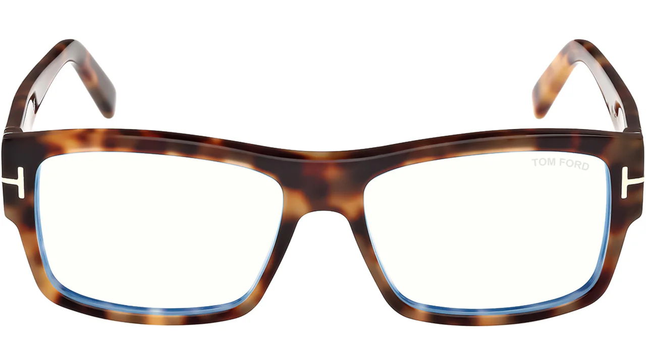 Tom Ford FT5941B 053 Eyeglasses Blonde Havana 55mm Men 2