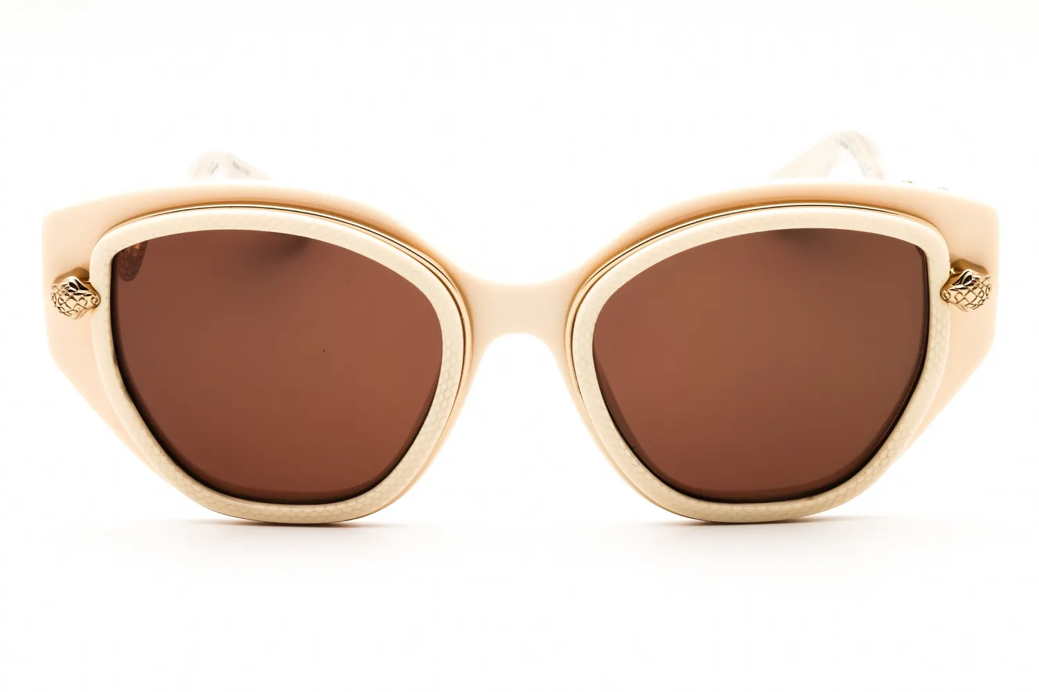 Roberto Cavalli SRC096M 09X7 Sunglasses Shiny Beige 52mm Women 2