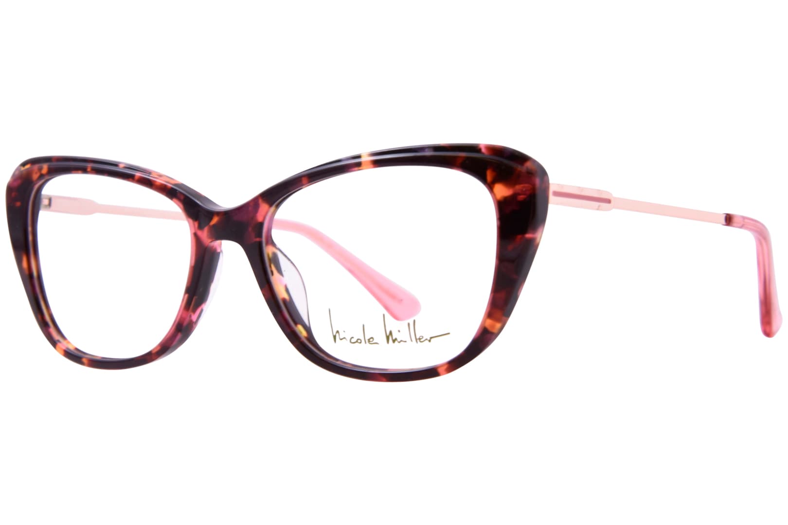 Nicole Miller NMSTKITTS 01 Eyeglasses Rose Tortoise 51mm Women
