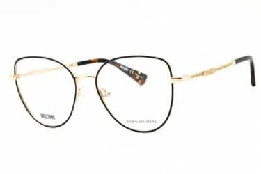 Moschino MOS601 02M2 00 Eyeglasses Blk Gold 52mm