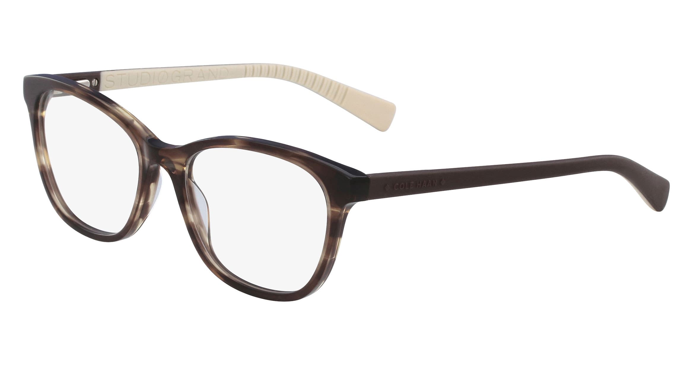 Cole Haan CH5019 Studio Grand 200 Eyeglasses Brown Horn 52mm Women