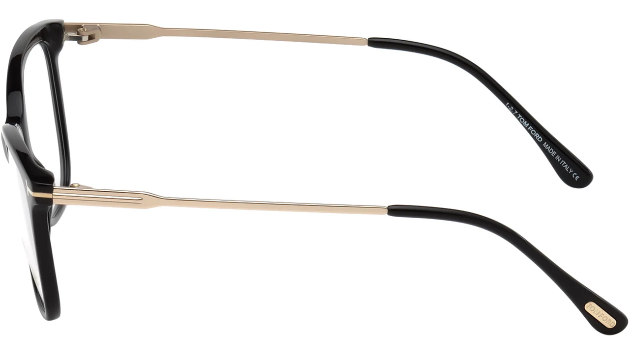 Tom Ford FT5510 001 Eyeglasses Shiny Black 52mm Women 4