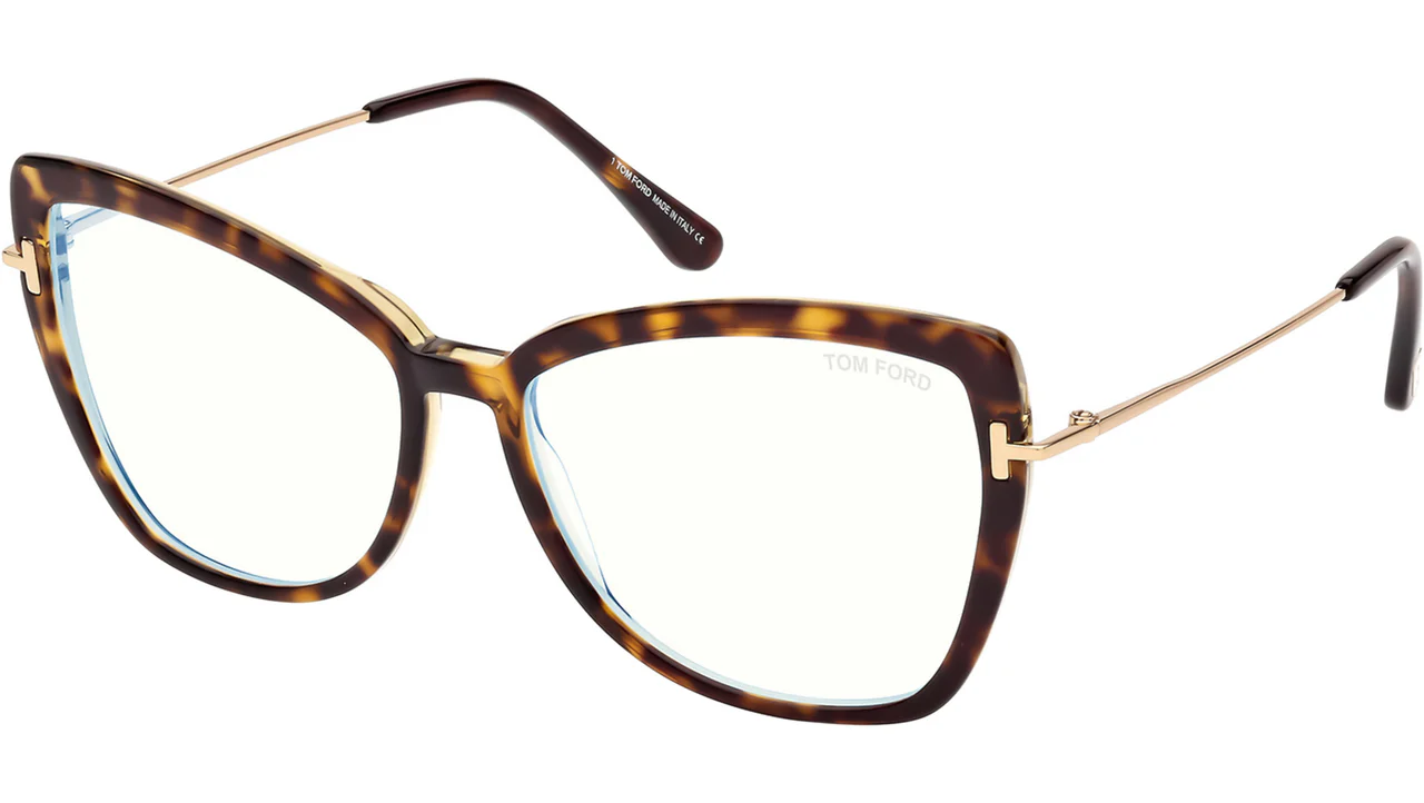Tom Ford FT5882B 056 Eyeglasses Havana 55mm Women