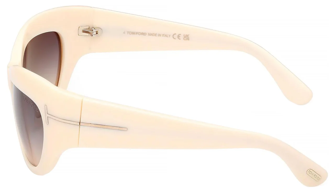 Tom Ford FT1065 25B Sunglasses Ivory 55mm Women 3