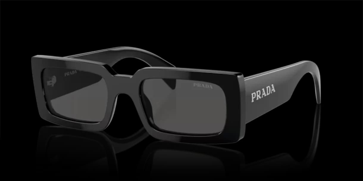 Prada 0PR A07S 1AB5S0 Sunglasses Black 52mm Unisex