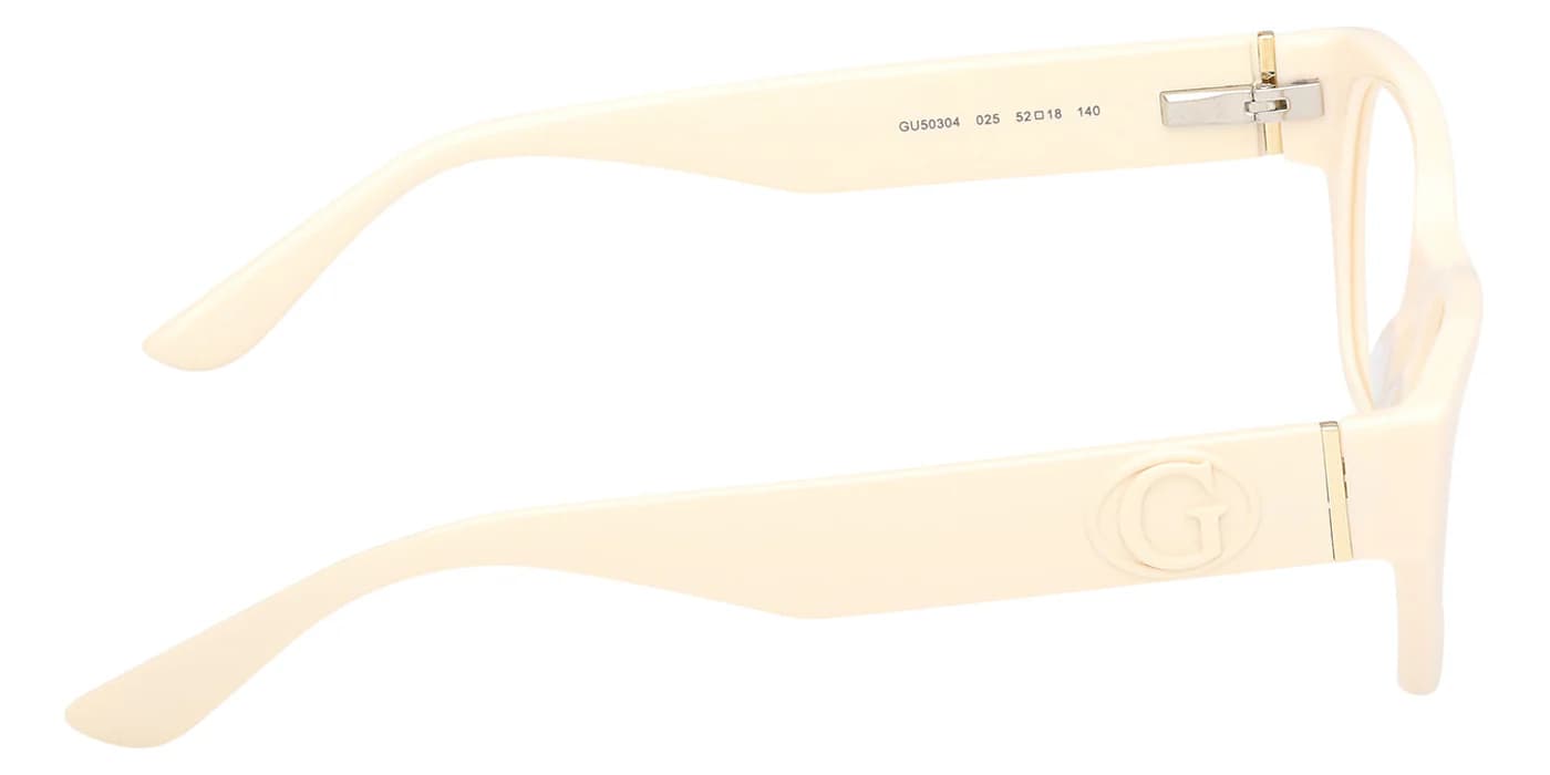 Guess GU50304 025 Eyeglasses Ivory 50mm Women 5