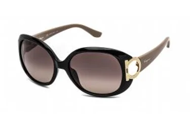 Salvatore Ferragamo SF668S 001 Sunglasses Black 57mm