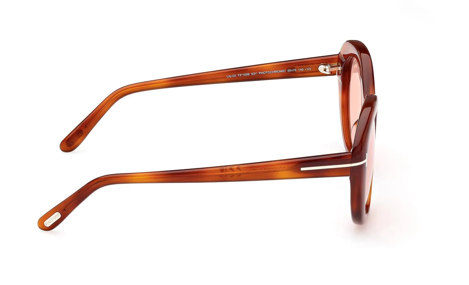 Tom Ford FT1009 53Y Sunglasses Blonde Havana 55mm Women 5
