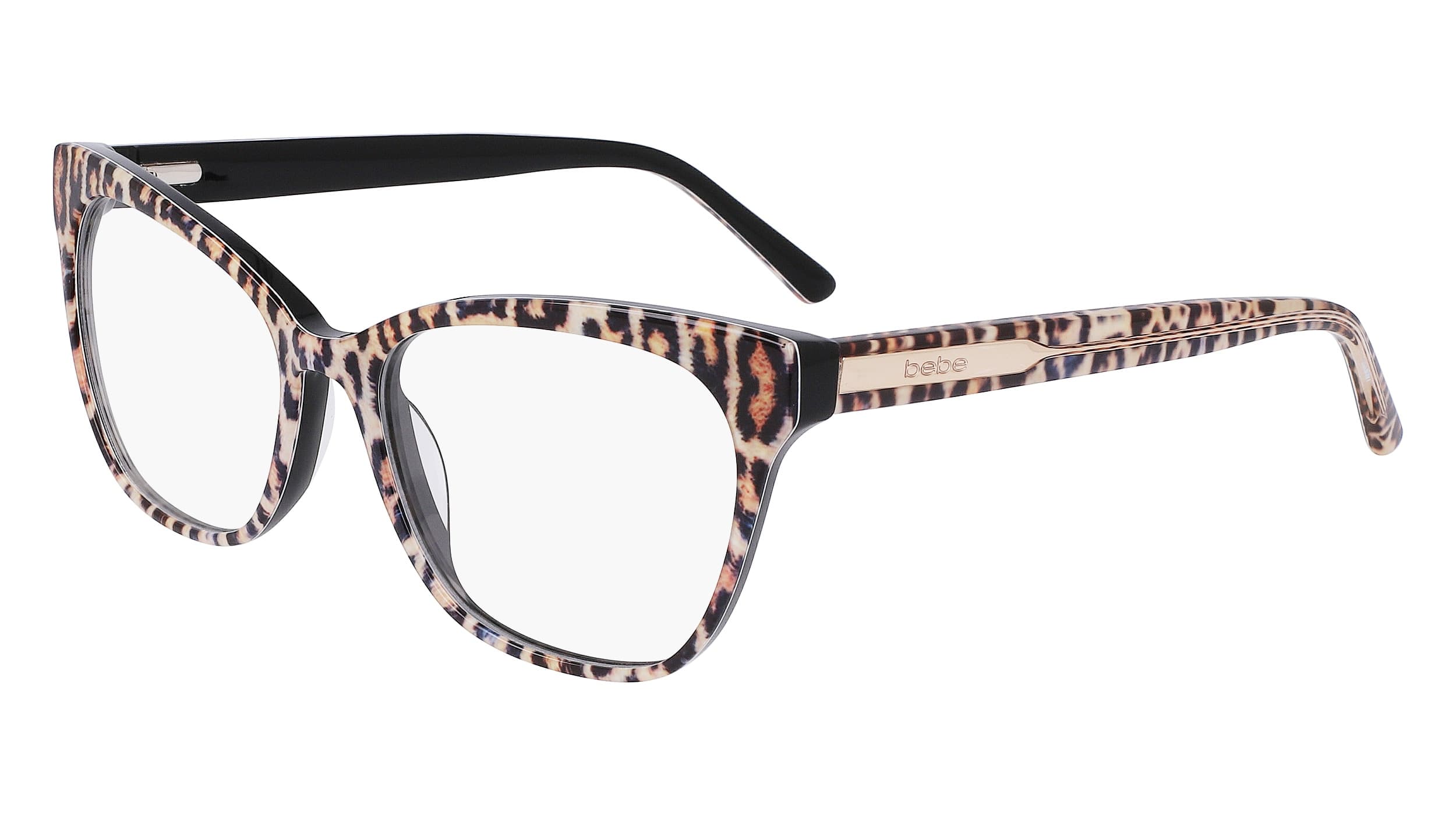 Bebe BB5210 209 Eyeglasses Leopard Animal 53mm Women