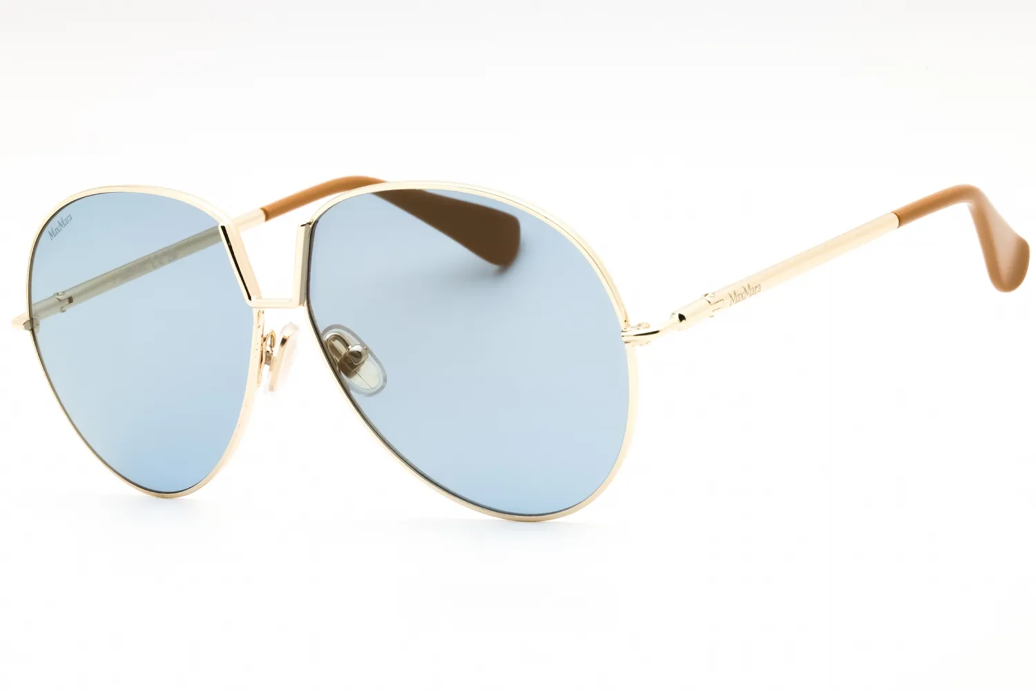 Max Mara MM0081 32X Sunglasses Gold 60mm Women