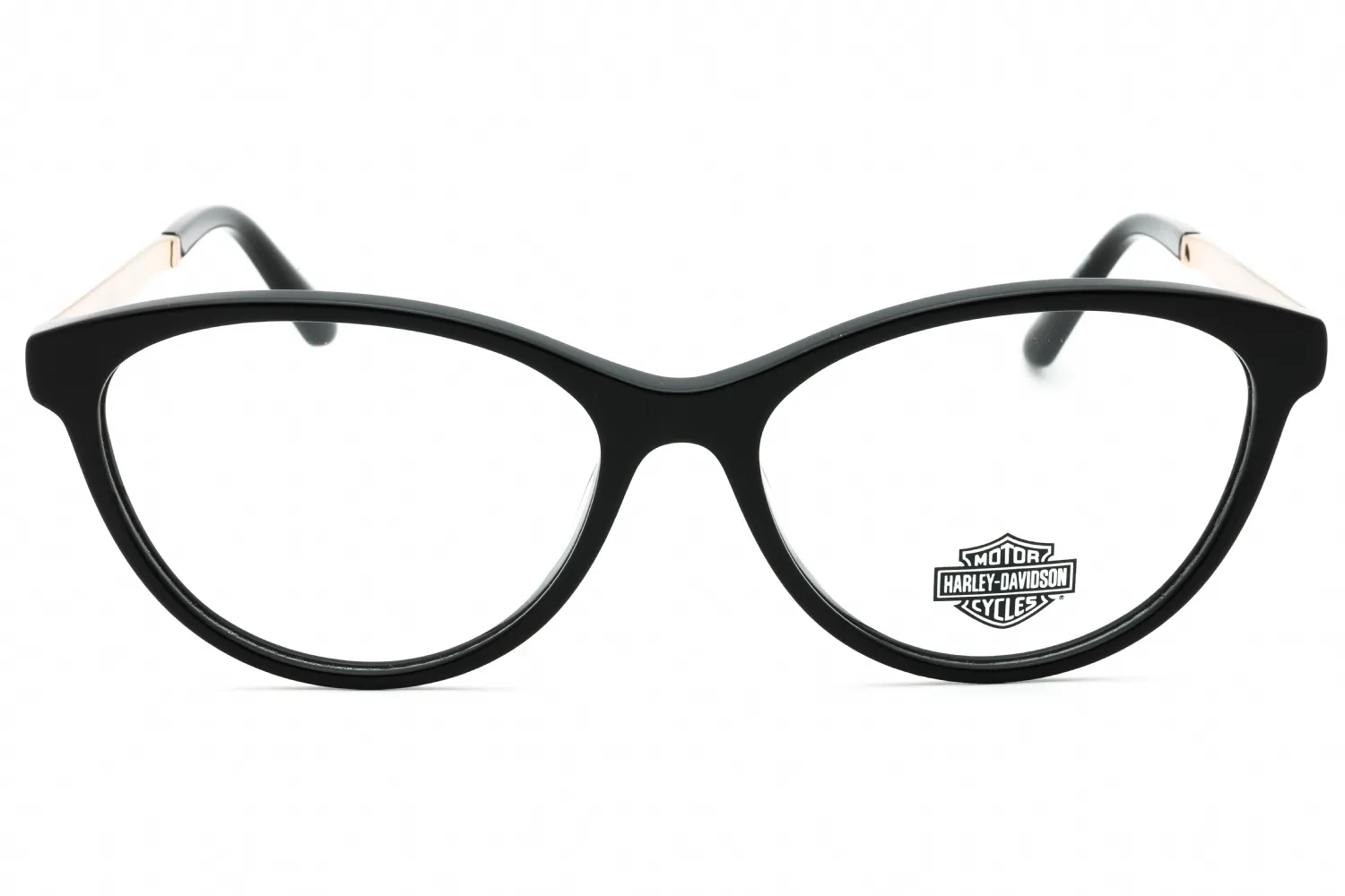 Harley Davidson HD0570 001 Eyeglasses Shiny Black 53mm Women 2