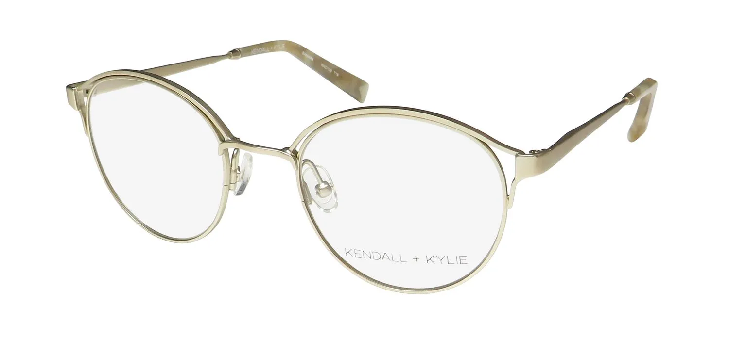 Kendall + Kylie Kko139 Samara 718 Eyeglasses Light Gold 49mm