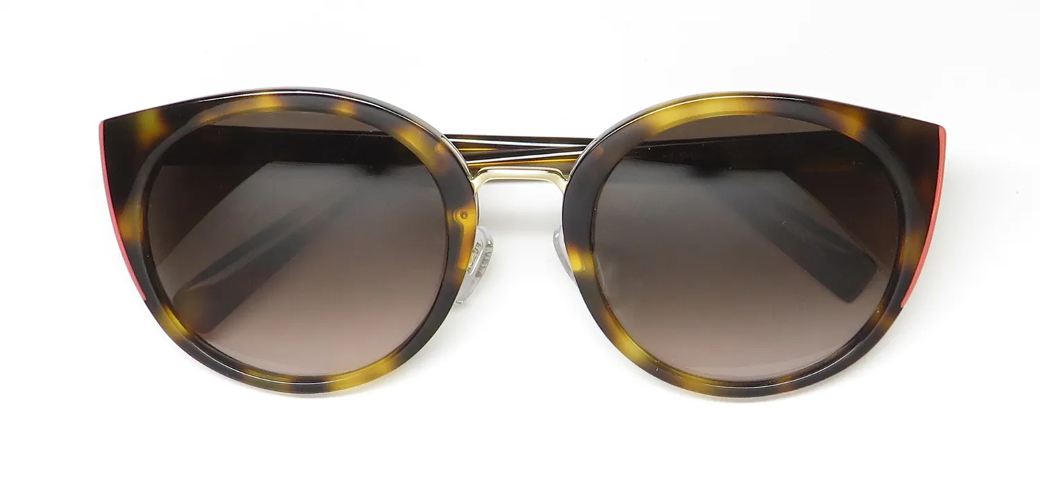 Furla Sfu238 0722 Sunglasses Shiny Dark Havana 54mm 2