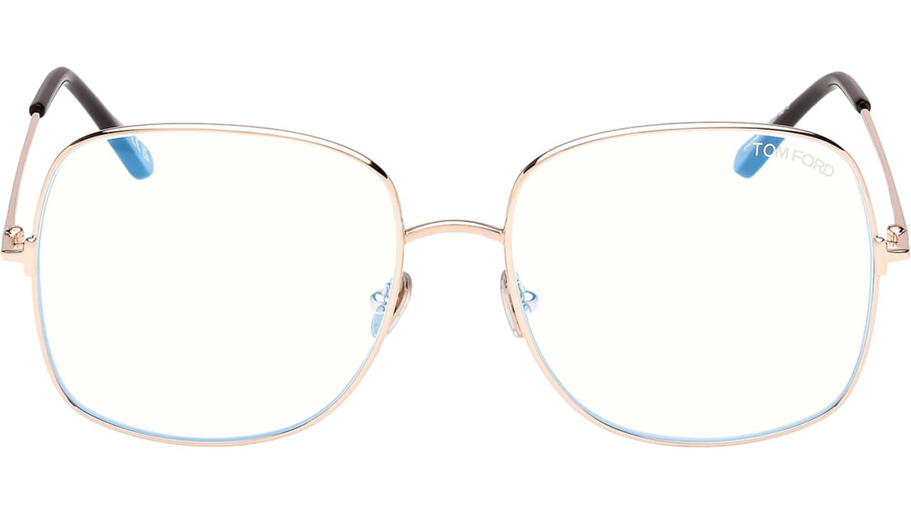 Tom Ford FT6048B 28 Eyeglasses Shiny Rose Gold 59mm Women 2