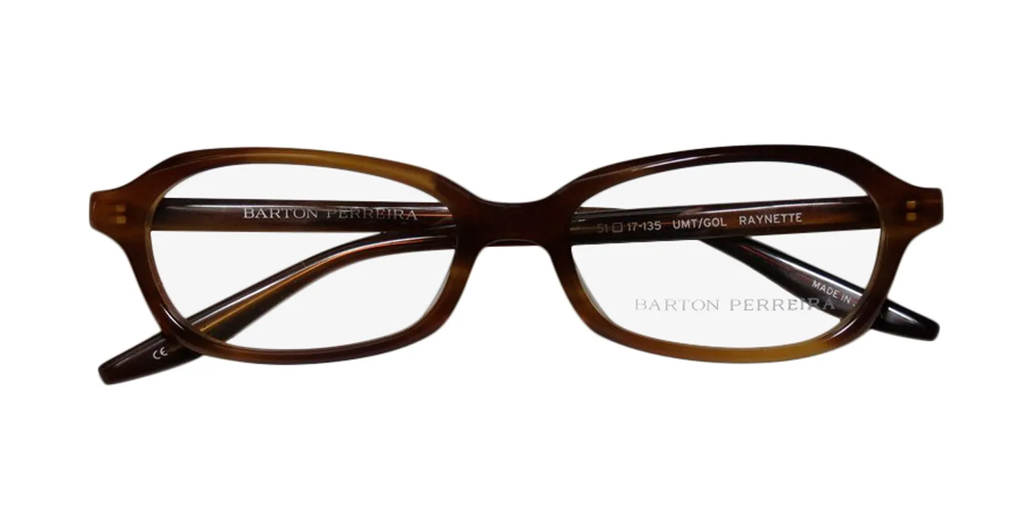 Barton Perreira Raynette umt/gol Eyeglasses Amber Brown 51mm 2