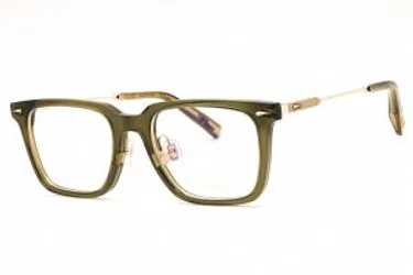 Chopard VCH346 09HF Eyeglasses Transparent Olive Green 52mm