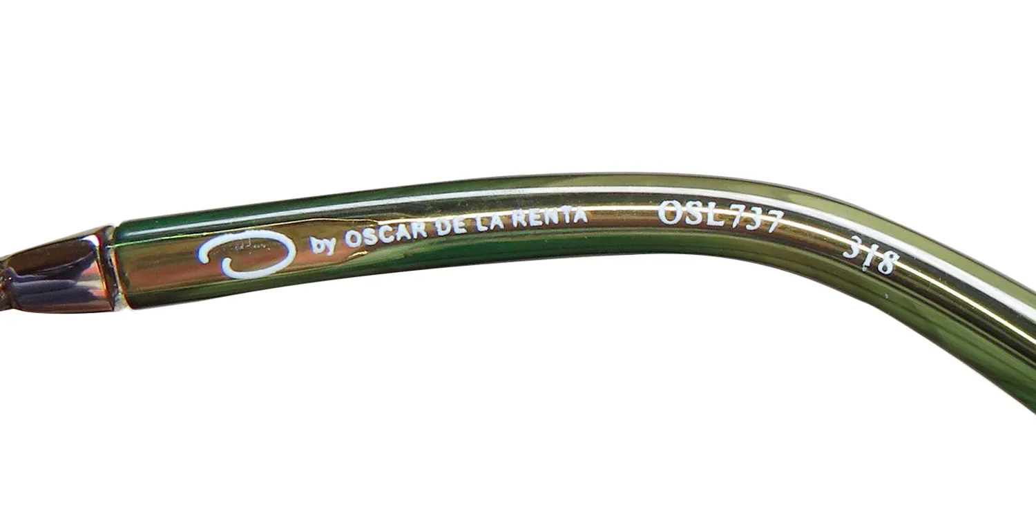 Oscar de la Renta Osl 737 318 Eyeglasses Clystal Olive 50mm 7