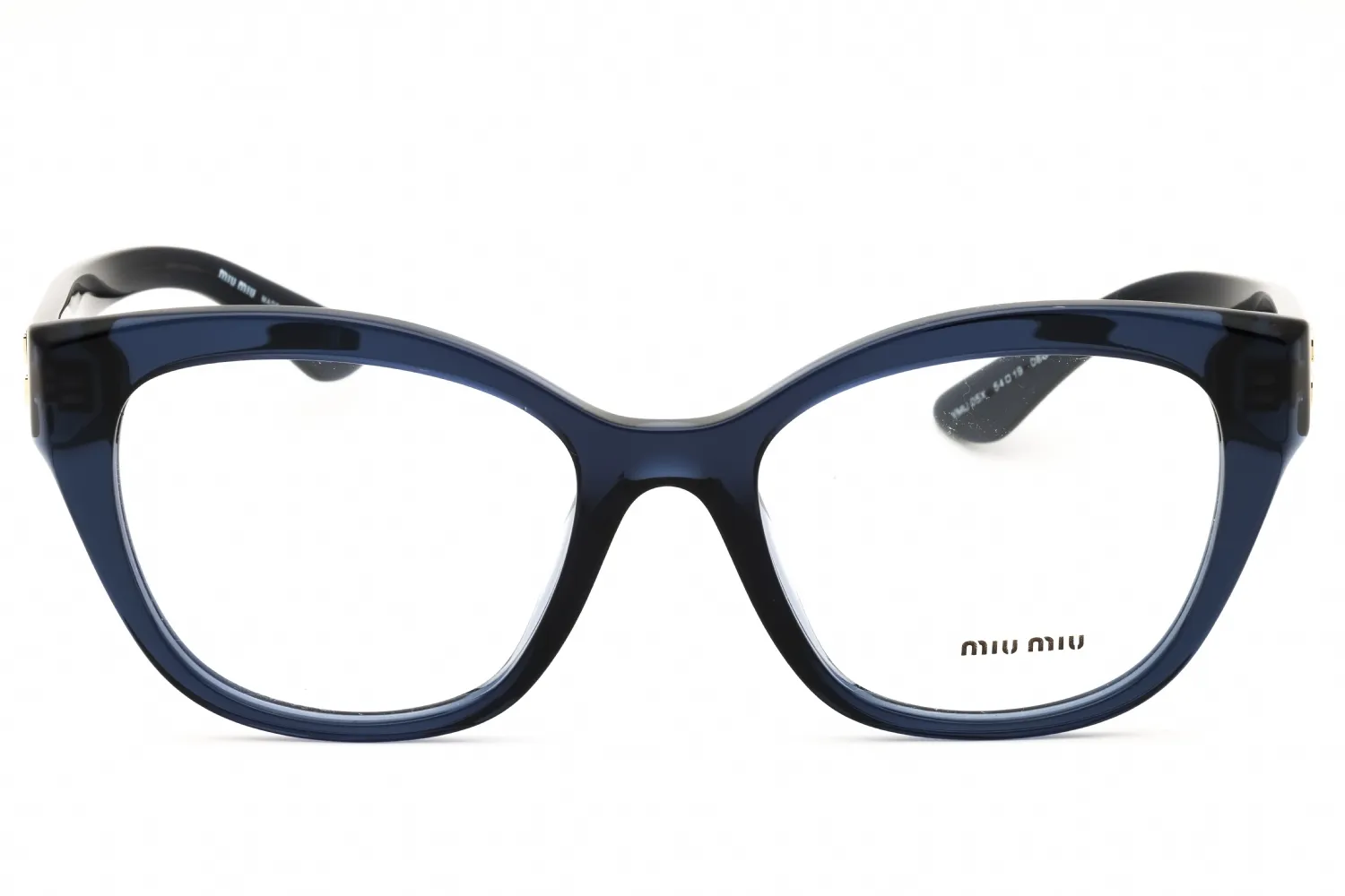 Miu Miu MU 05XV 08Q1O1 Eyeglasses Blue Transparent 54mm Women 2