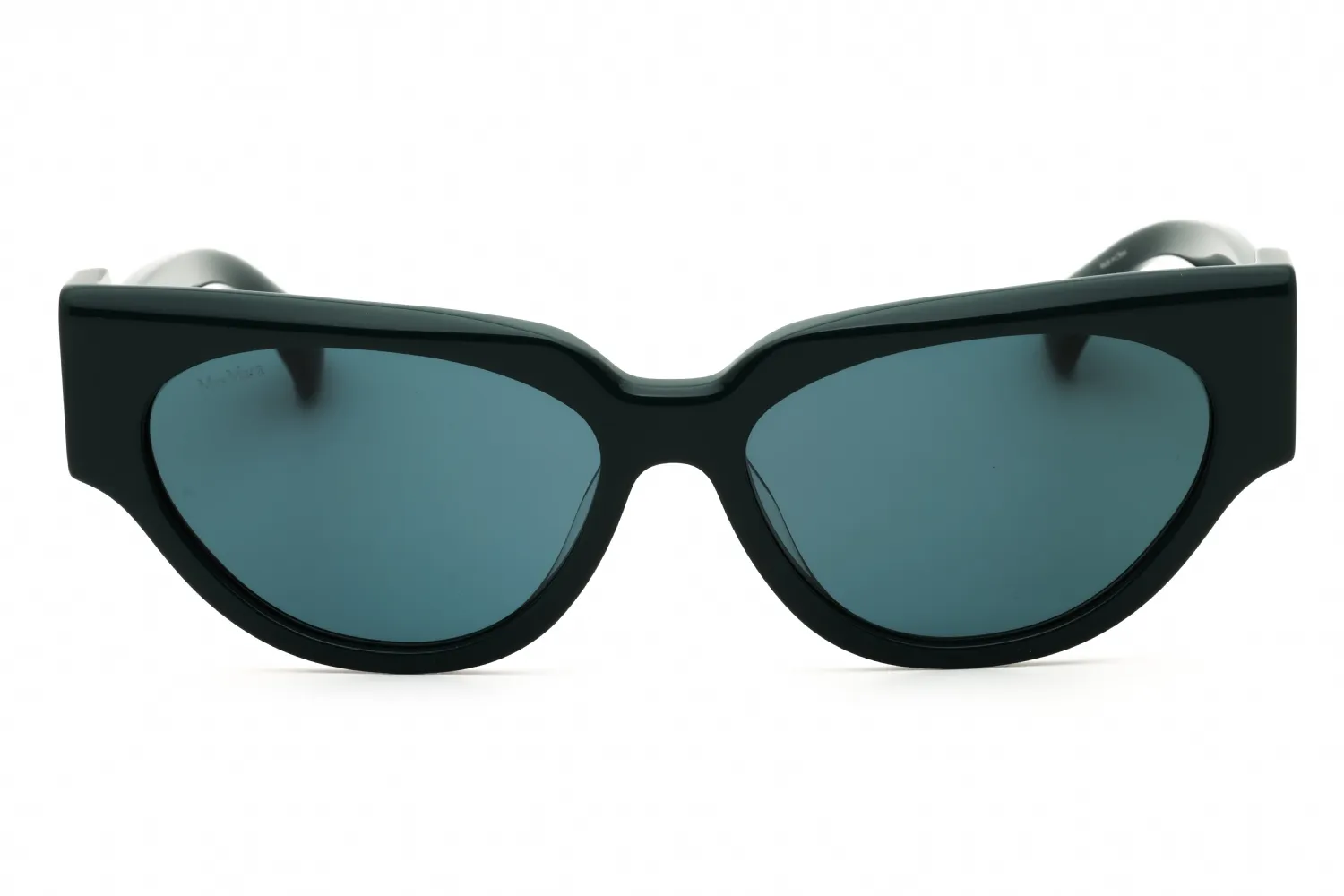 Max Mara MM0139 96N Sunglasses Shiny Dark Green 55mm Women 2
