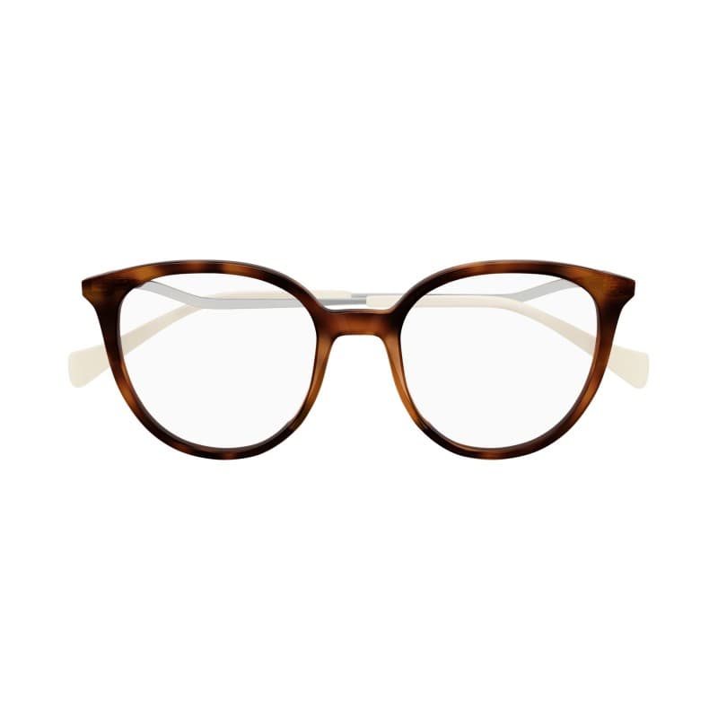Gucci GG1008O 003 Eyeglasses Shiny Havana 51mm Women 2