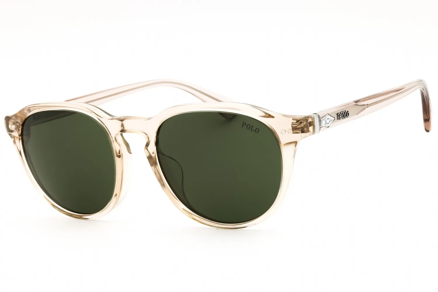 Polo Ralph Lauren PH4221F 611771 Sunglasses Shiny Transparent Light Taupe Brown 52mm Unisex