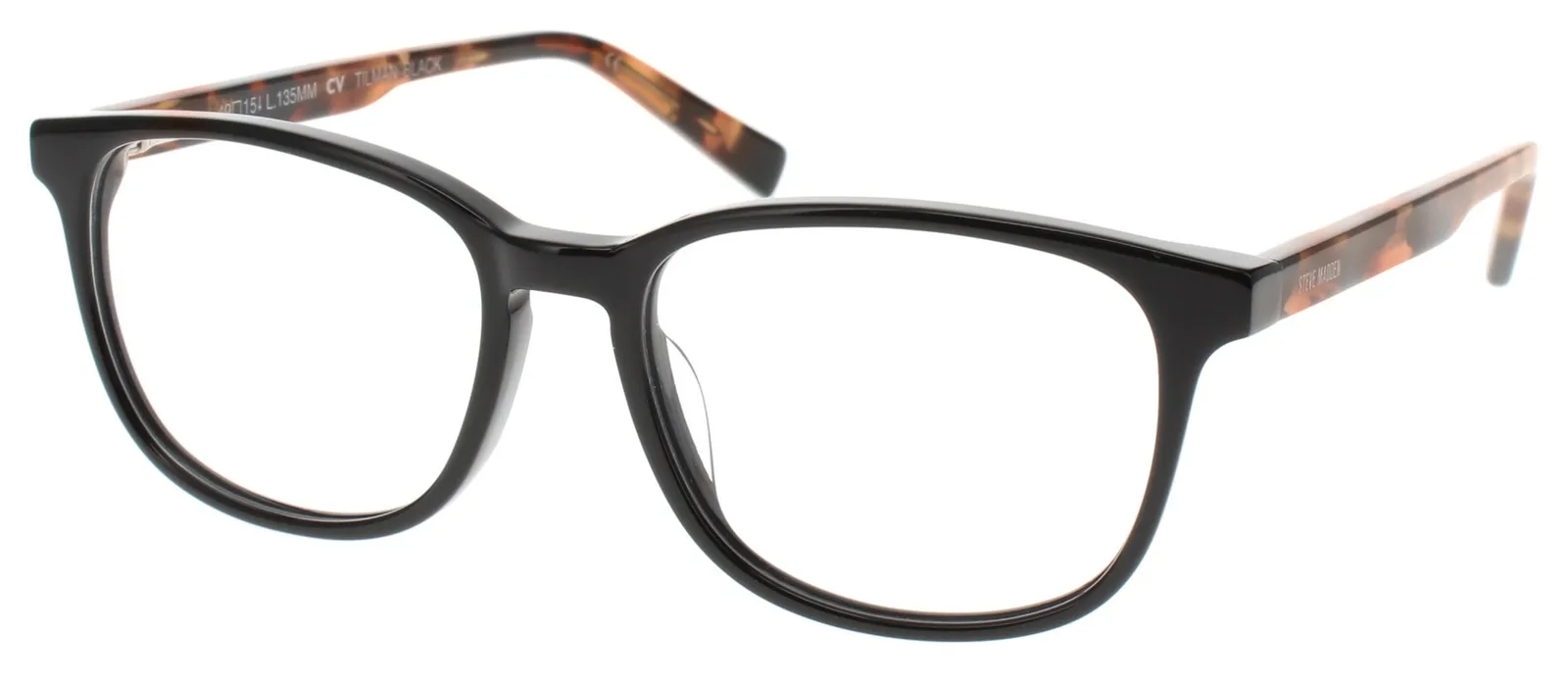 Steve Madden Tilman Eyeglasses Black 49mm Men
