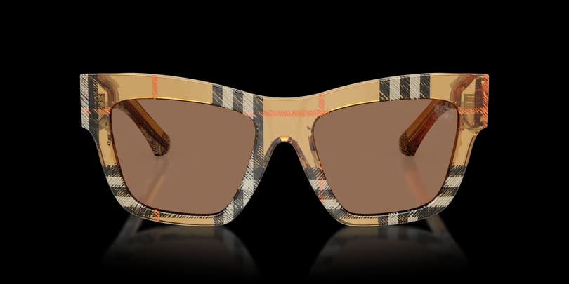 Burberry 0BE4449 414673 Sunglasses Check Sand 53mm Women 2
