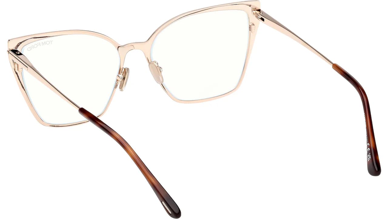 Tom Ford FT6051B 028 Eyeglasses Shiny Rose Gold 56mm Women 3