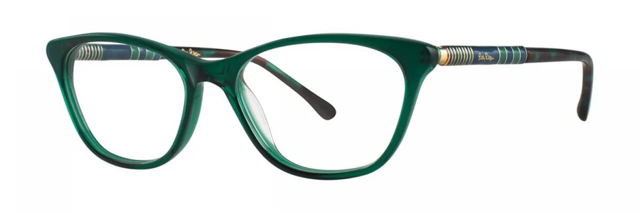 Lilly Pulitzer Sanford Eyeglasses Moss Tortoise 49mm Women