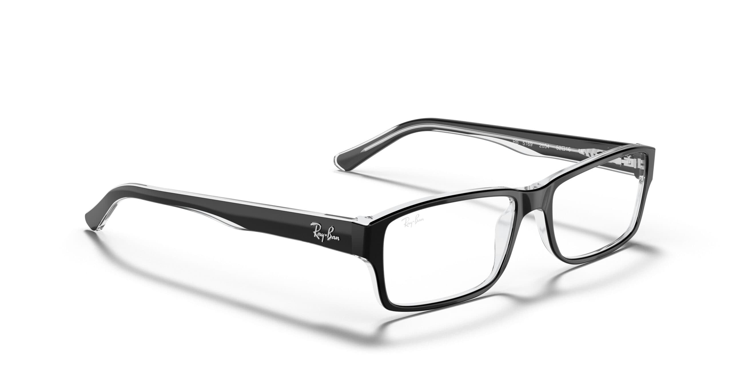 Ray-Ban RB5169 2034 Eyeglasses Black 54mm Unisex 5