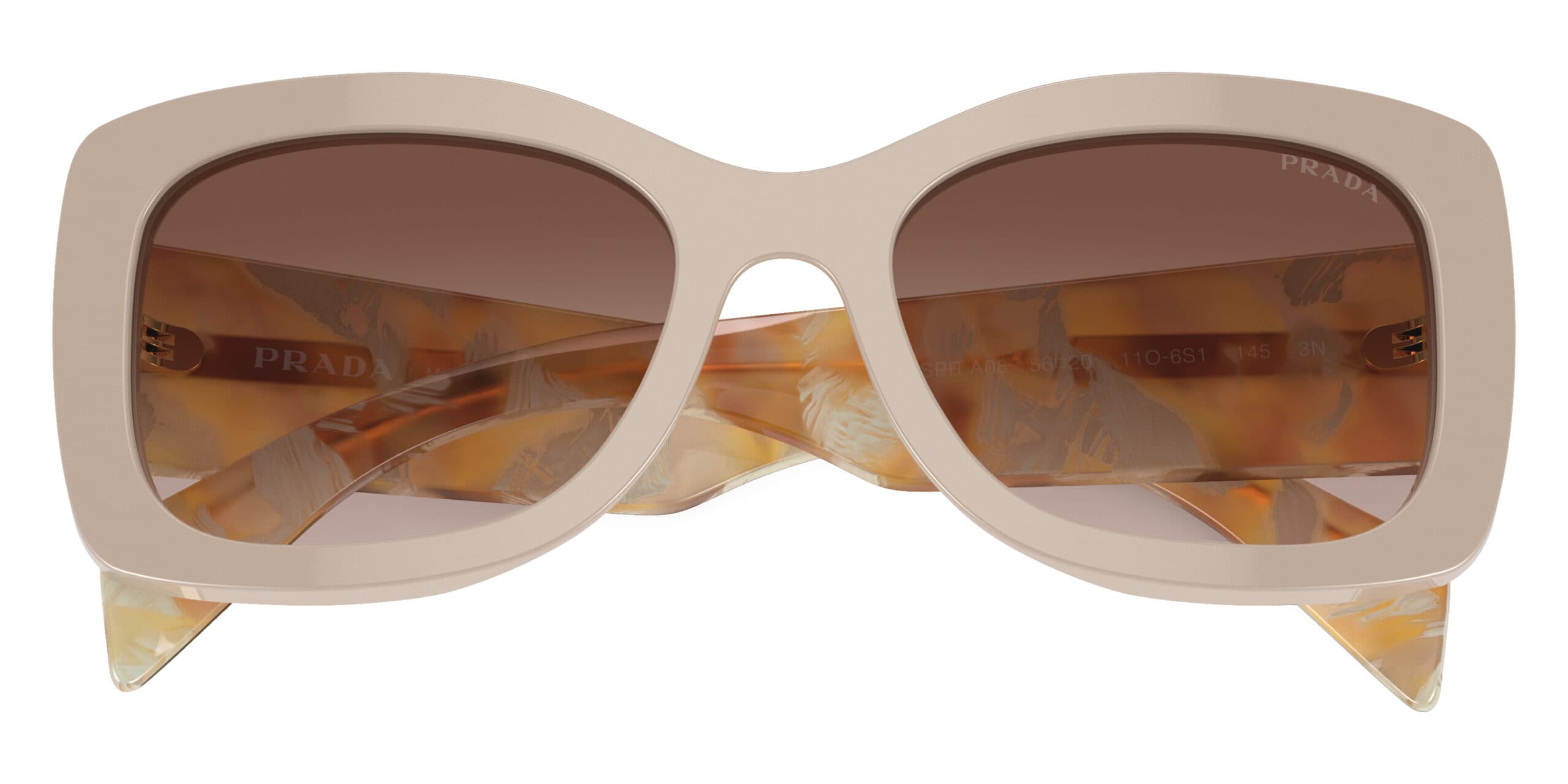 Prada SPRA08 11O6S1 Sunglasses Brown 56mm Women 3