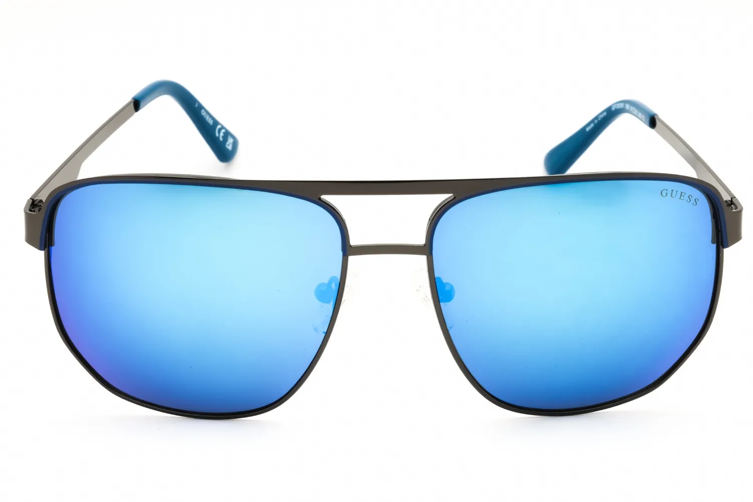 Guess Factory GF00061 06X Sunglasses Shiny Dark Nickeltin 61mm Men 2