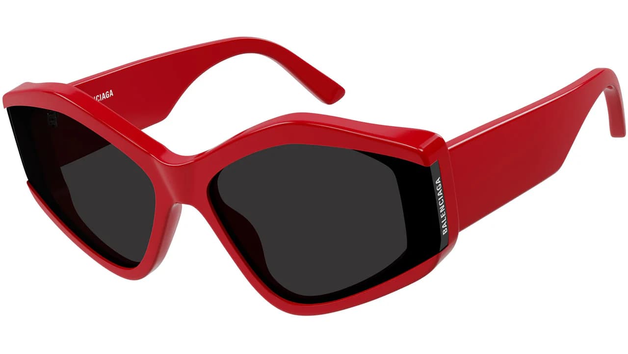 Balenciaga BB0302S 004 Sunglasses Red 66mm Women