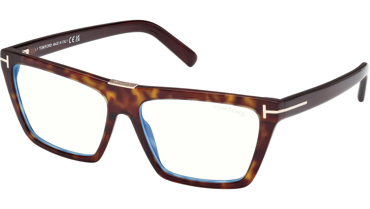 Tom Ford FT5912B 052 Eyeglasses Dark Havana 57mm Women