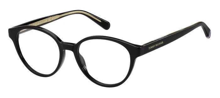 Tommy Hilfiger TH 2007 0807 Eyeglasses Black 50mm Women