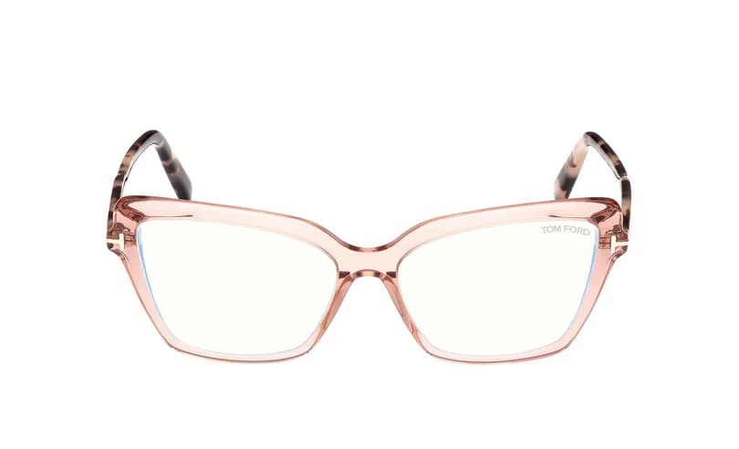 Tom Ford FT5948B 072 Eyeglasses Shiny Pink 55mm Women 2