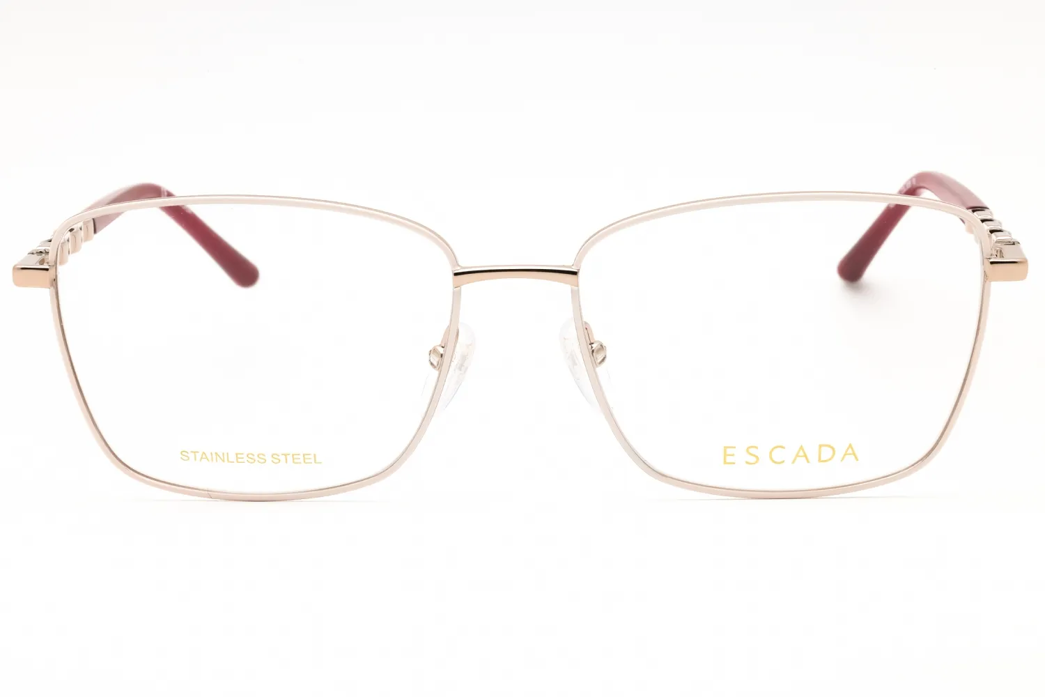 Escada VESD53 0E59 Eyeglasses Shiny Red Gold 55mm Women 2