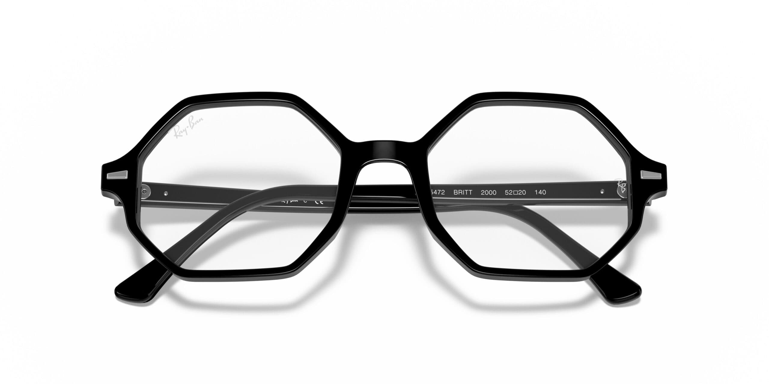 Ray-Ban RB5472 Britt 2000 Eyeglasses Black 52mm Women 6