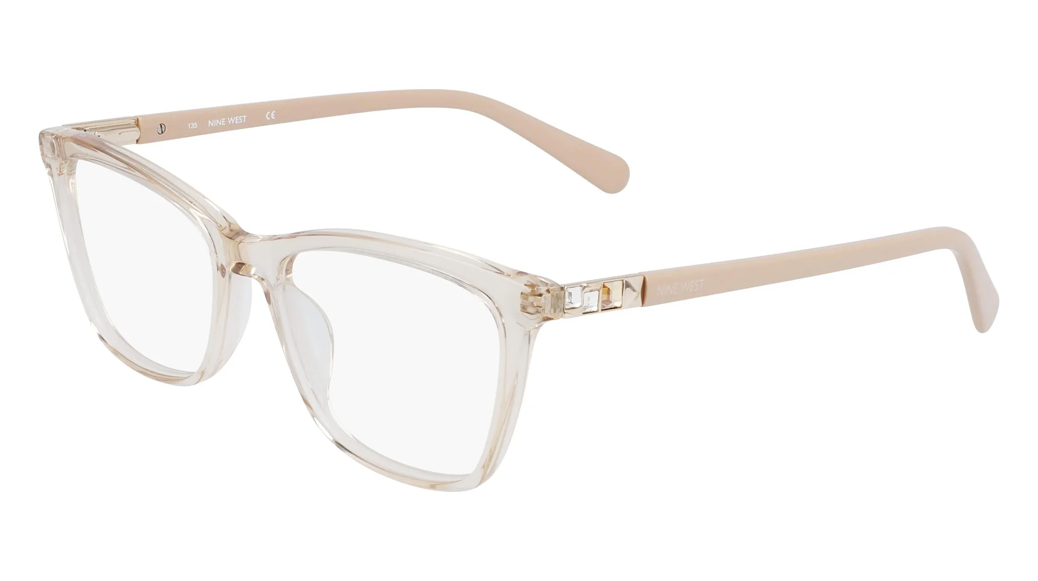 Nine West NW5191 250 Eyeglasses Crystal Beige 49mm Women