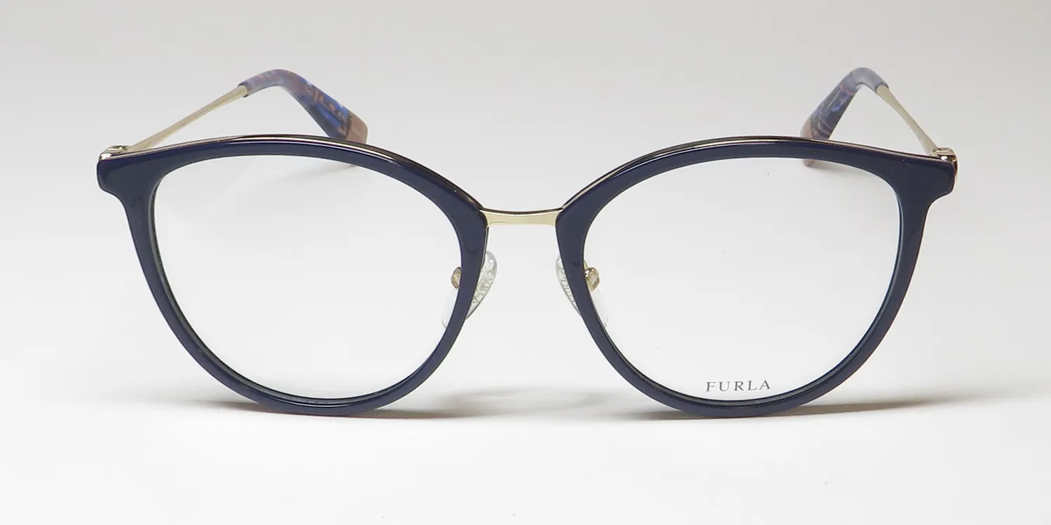 Furla Vfu202 0v15 Eyeglasses Blue 51mm 3