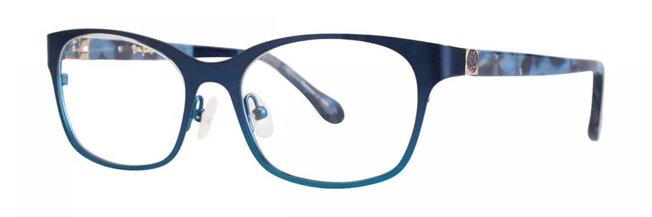 Lilly Pulitzer Wright Eyeglasses Navy 48mm Women